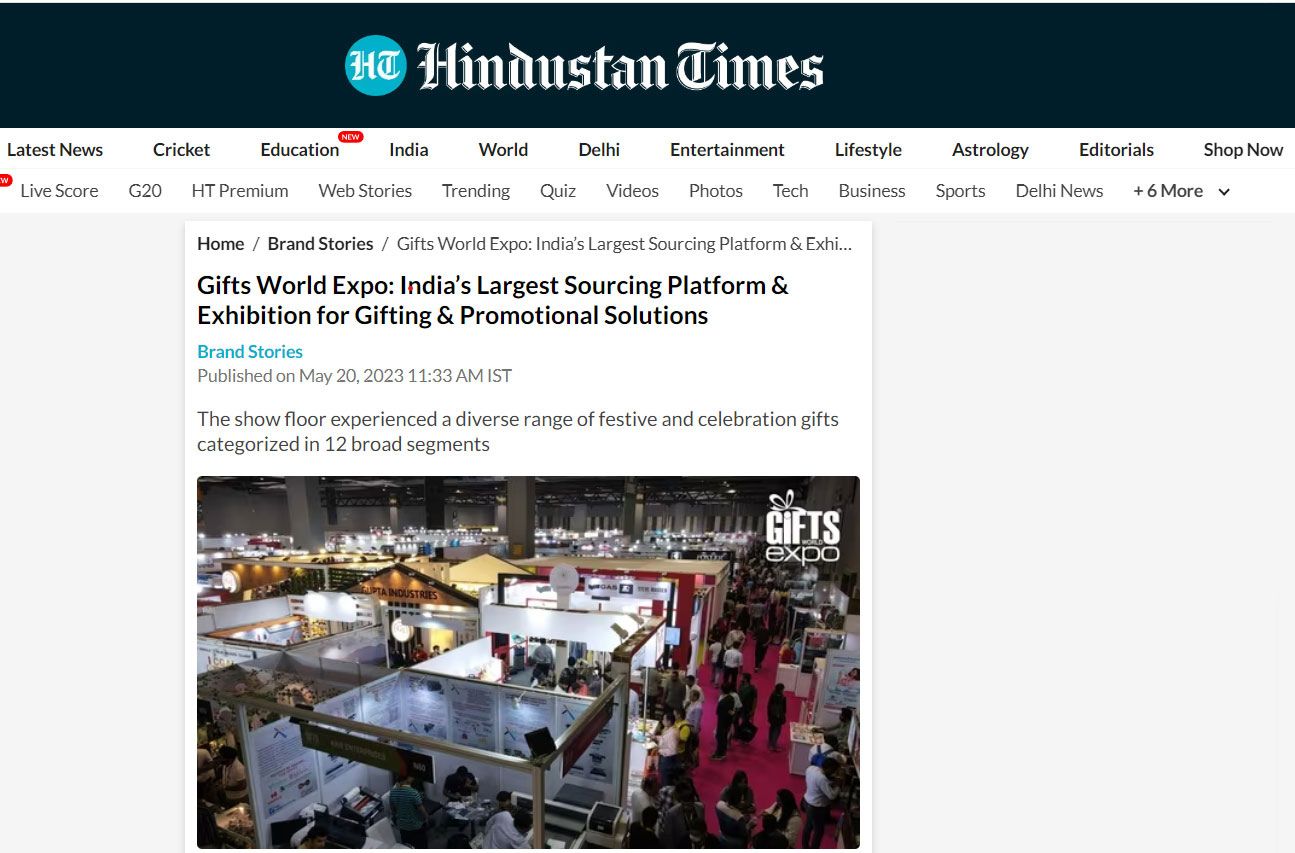 Gifts World Expo: India’s Largest Sourcing Platform & Exhibition for Gifting & Promotional Solutions
