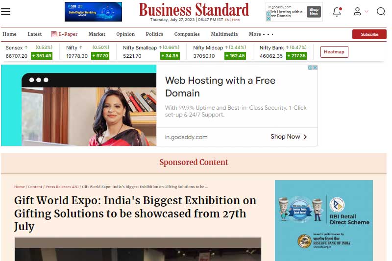 Gift World Expo: India’s Biggest Exhibition on Gifting Solutions to be showcased from 27th July
