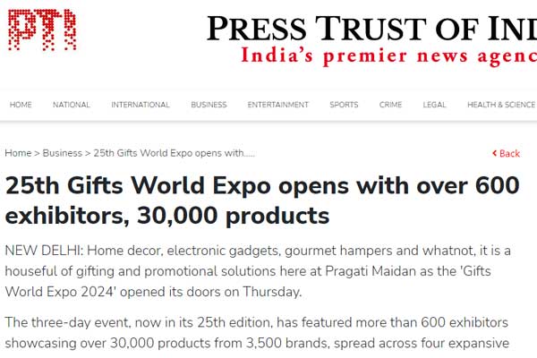 25th Gifts World Expo opens with over 600 exhibitors, 30,000 products