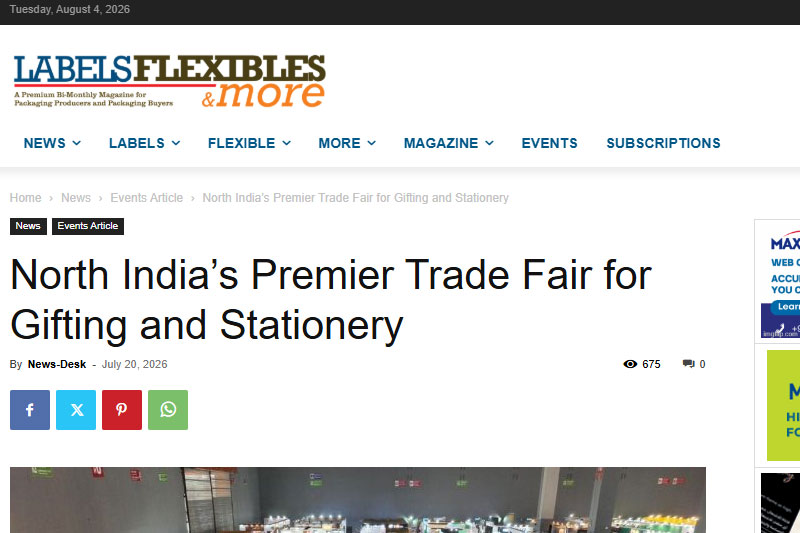 North India’s Premier Trade Fair for Gifting and Stationery