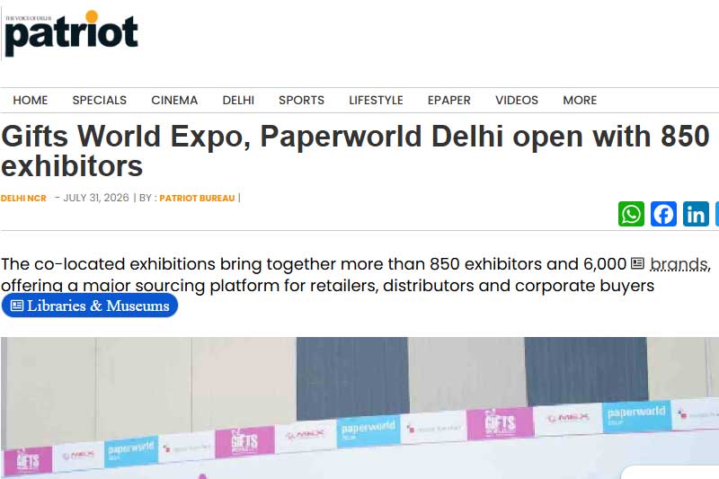 Gifts World Expo, Paperworld Delhi open with 850 exhibitors