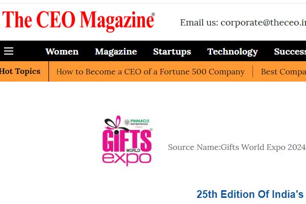 25th Edition of India’s Largest B2B Gifting Exhibition and Promotional Solutions Trade Show Gifts World Expo 2024 Concludes