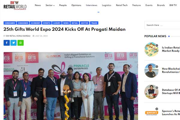 25th Gifts World Expo 2024 Kicks Off At Pragati Maidan
