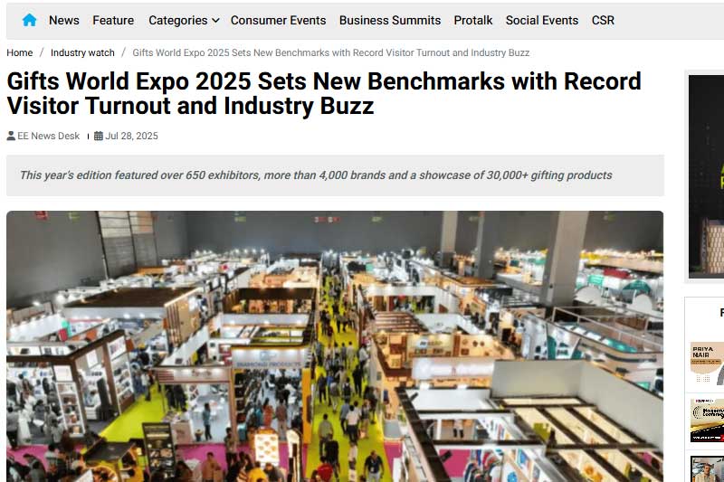 Gifts World Expo 2025 Sets New Benchmarks with Record Visitor Turnout and Industry Buzz