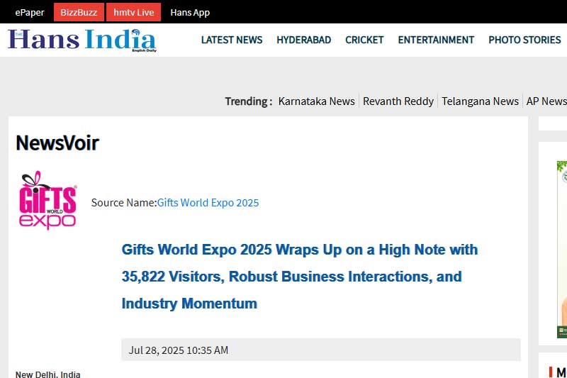 Gifts World Expo 2025 Wraps Up on a High Note with 35,822 Visitors, Robust Business Interactions, and Industry Momentum