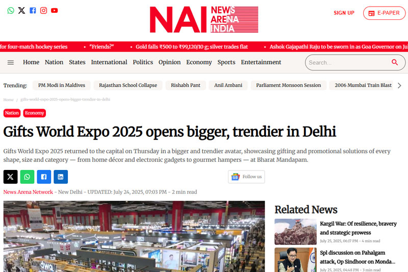 Gifts World Expo 2025 opens bigger, trendier in Delhi