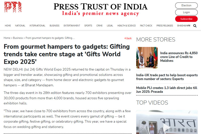 From gourmet hampers to gadgets: Gifting trends take centre stage at ‘Gifts World Expo 2025’