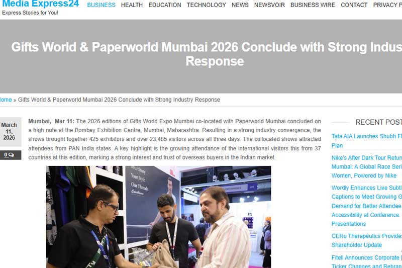 Gifts World & Paperworld Mumbai 2026 Conclude with Strong Industry Response